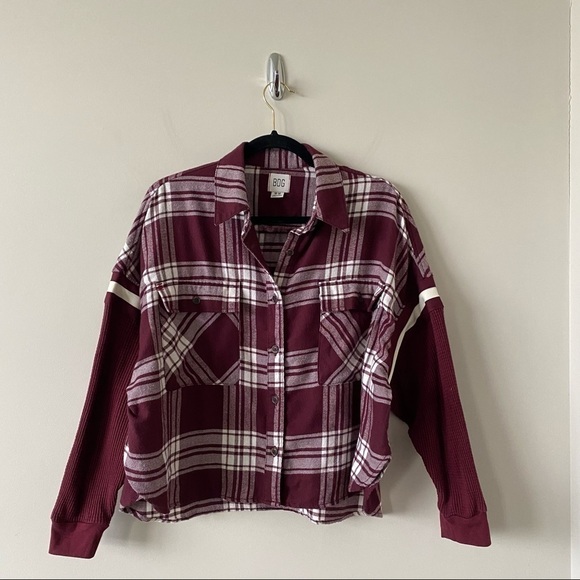 URBAN Outfitters-BDG Flannel/Thermal Button Down Top (Size:Medium) - Picture 2 of 8